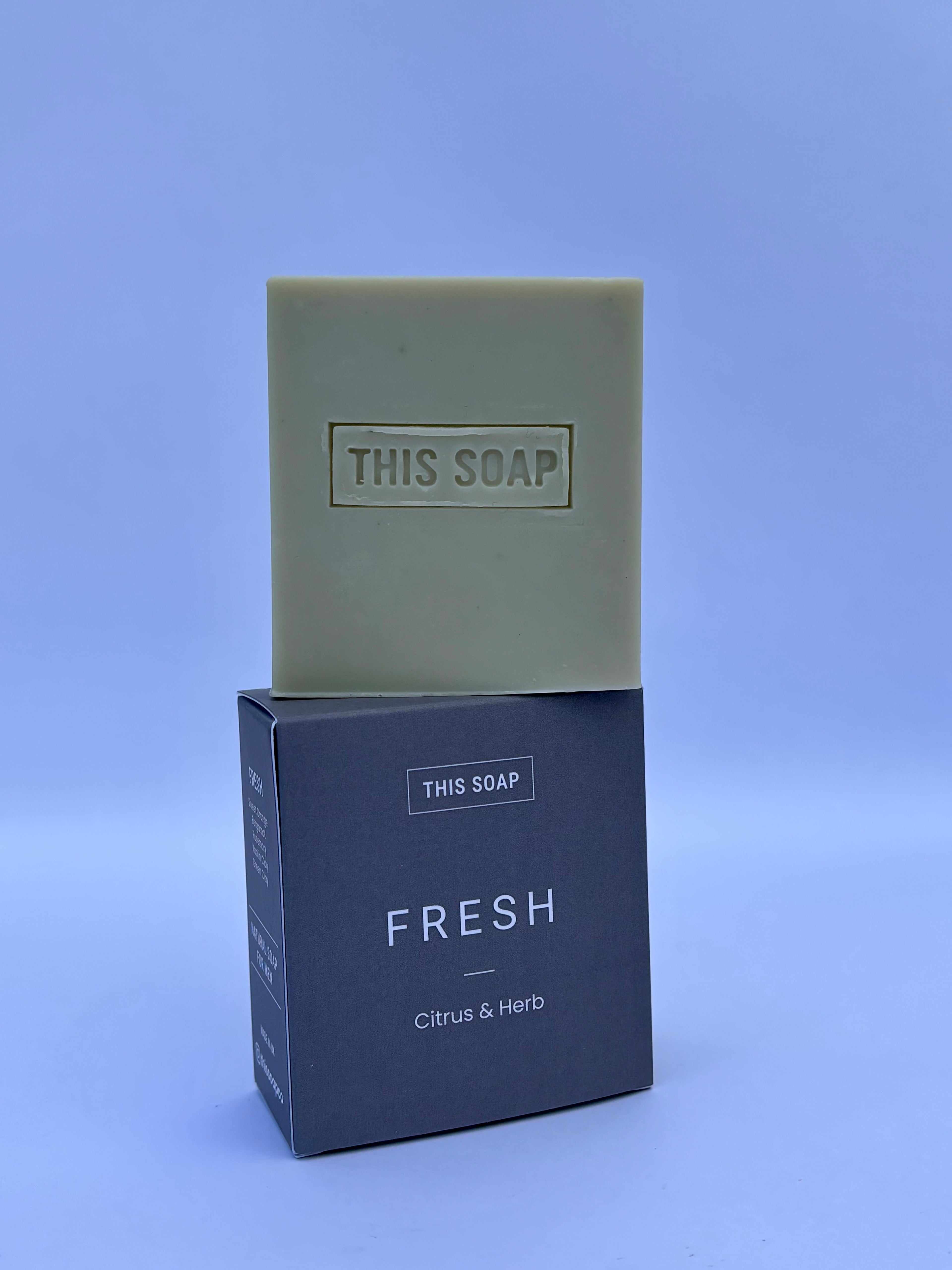 Fresh Men’s Soap Bar | Bergamot, Orange, Rosemary, Kaolin Clay, French Green Clay