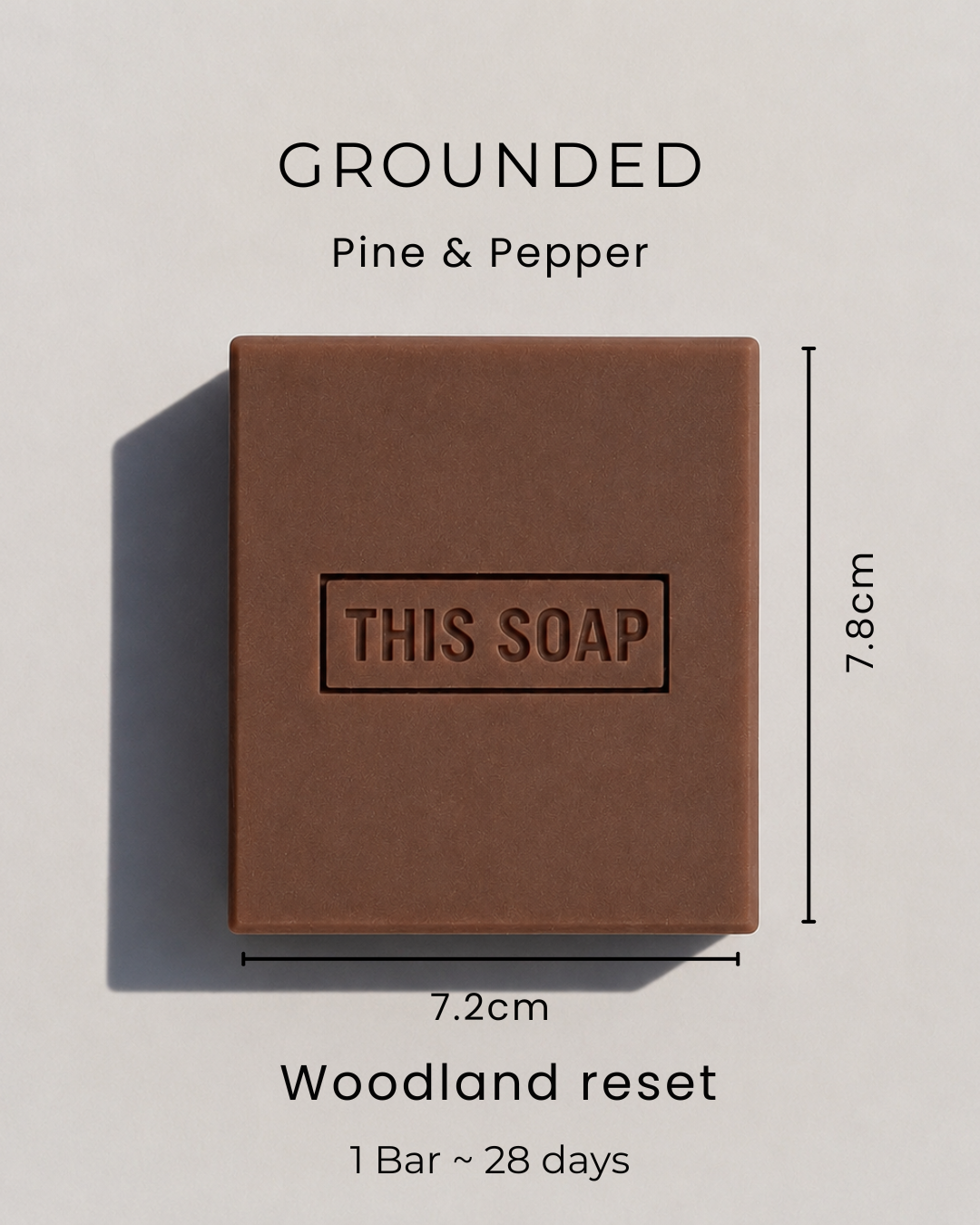 Grounded | Men's Soap Set | Pine, Black Pepper, Lavender, Pumice, Raw Cocoa