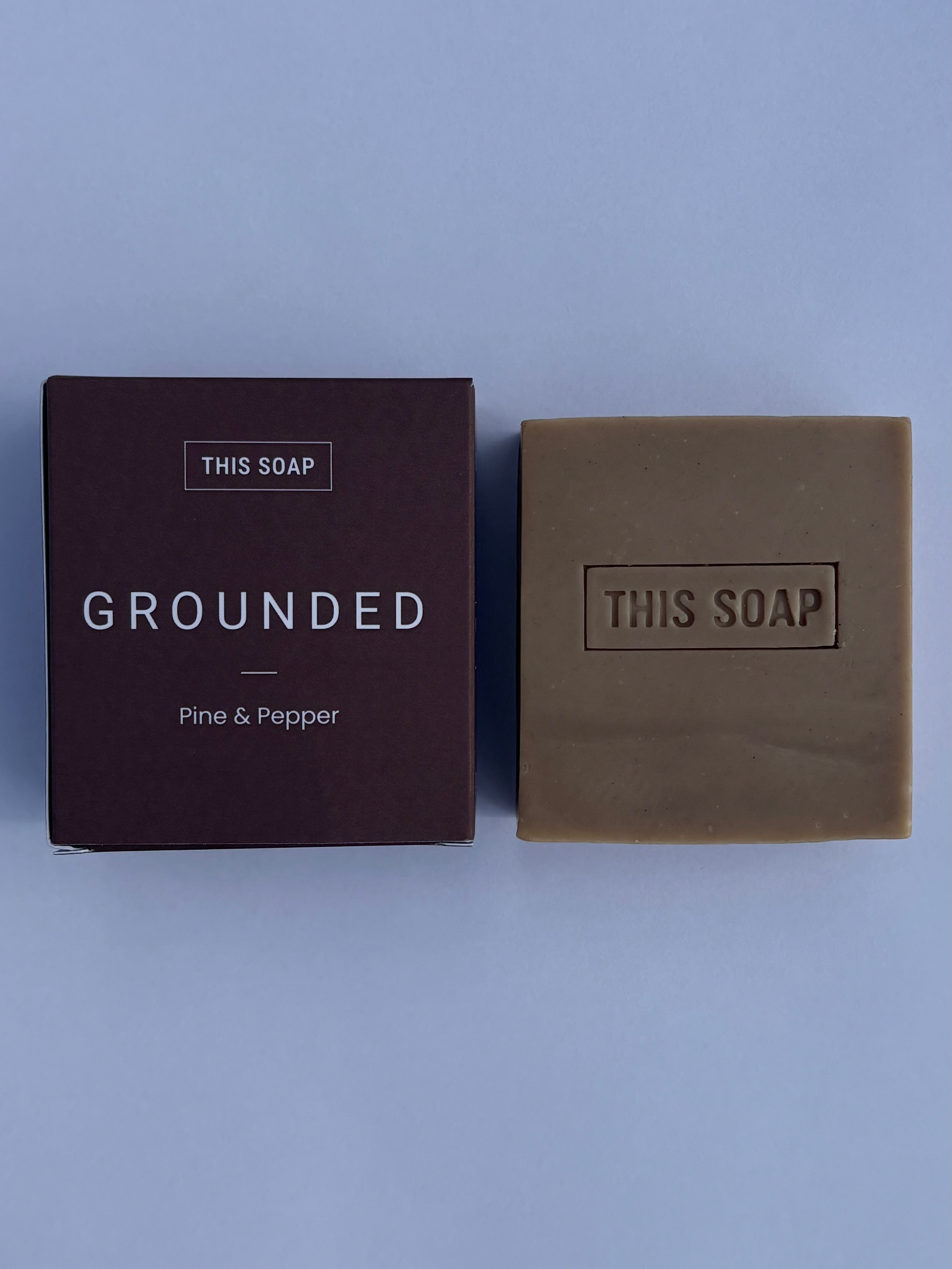 Grounded Men's Soap Bar | Pine, Black Pepper, Lavender, Pumice, Raw Cocoa