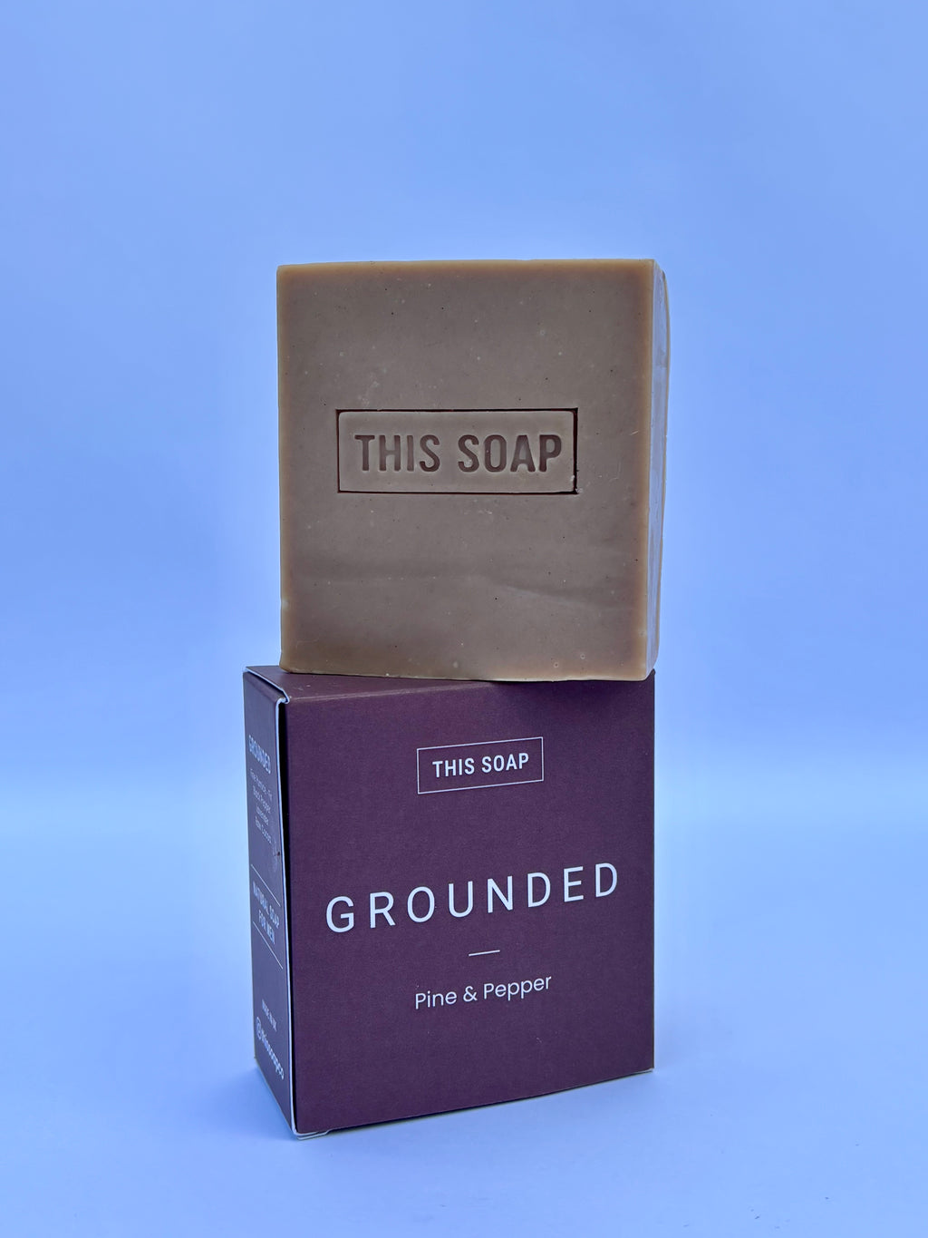 Grounded Men's Soap Bar | Pine, Black Pepper, Lavender, Pumice, Raw Cocoa