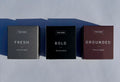 Ritual Collection | Fresh, Bold & Grounded | Bergamot, Orange, Rosemary, Kaolin Clay, French Green Clay | Vetiver, Patchouli, Cedarwood, Frankincense, Charcoal | Pine, Black Pepper, Lavender, Pumice, Raw Cocoa