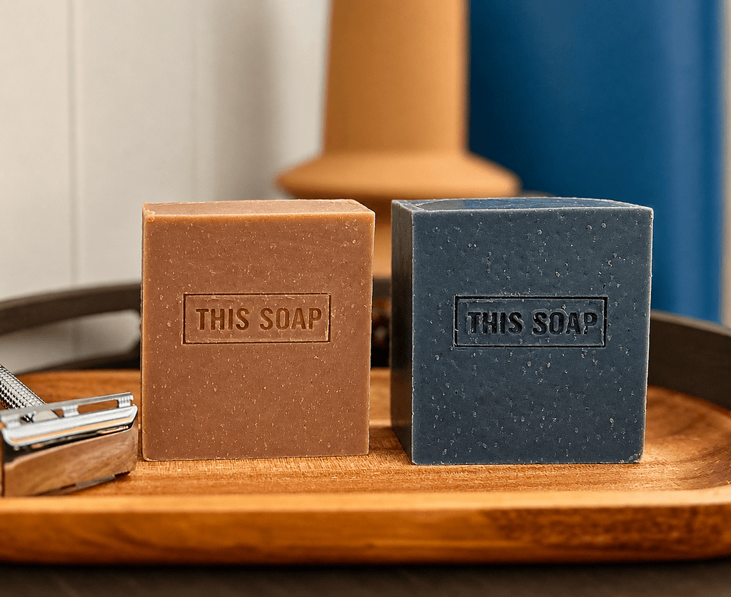 Bold & Grounded Men’s Soap Set | Wood & Root | Pine & Pepper - This Soap