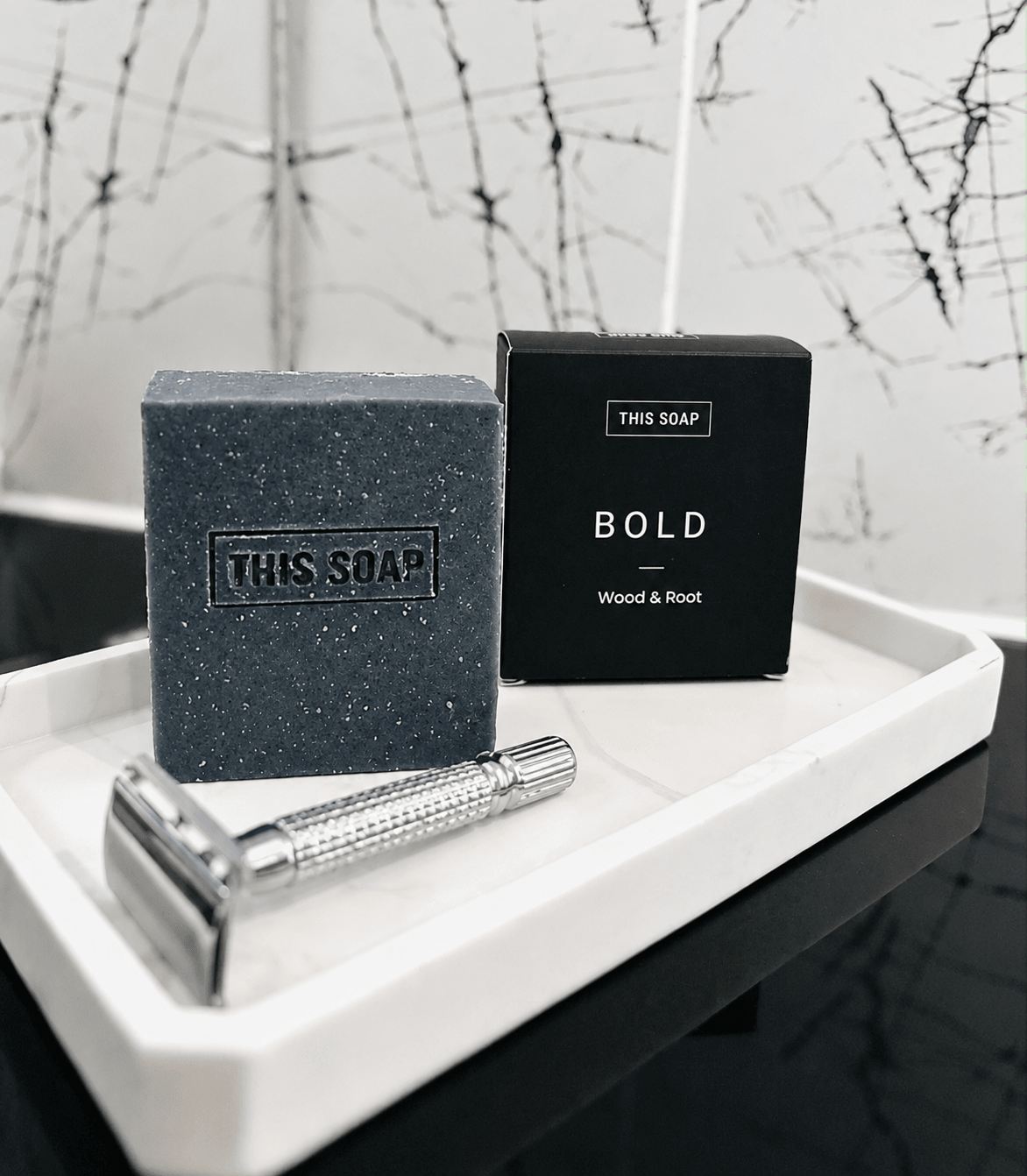 Bold & Grounded Men’s Soap Set | Wood & Root | Pine & Pepper - This Soap