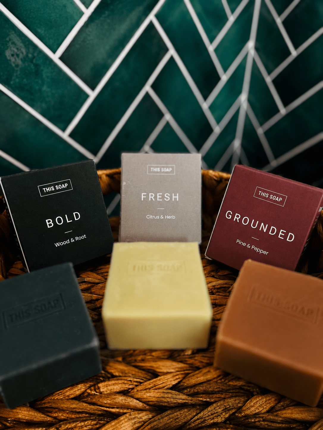 Fresh, Bold & Grounded Men’s Soap Set | The Ritual Collection - This Soap
