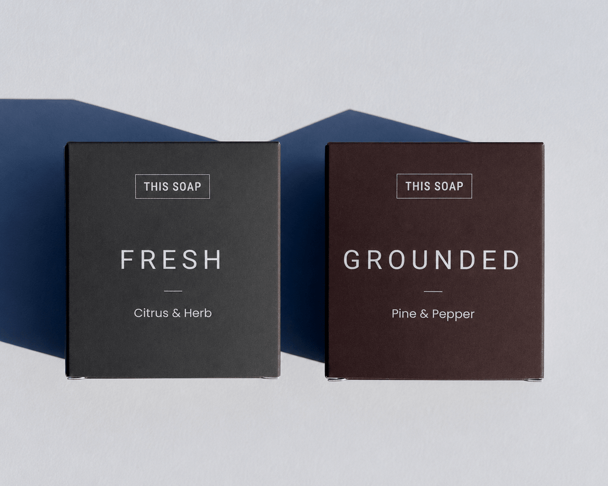 Fresh & Grounded Men’s Soap Set | Citrus & Herb | Pine & Pepper - This Soap